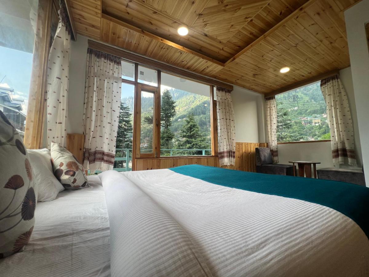 מנאלי Hotel Mountain Majesty! Top-Rated Luxury Stay Amid Snowcapped Mountains With Balcony And Riverside Calm מראה חיצוני תמונה